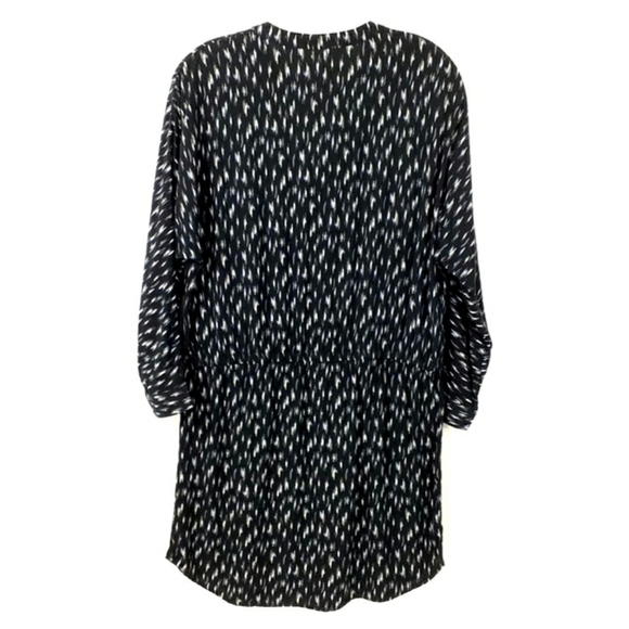Soft Joie Cassina Black Abstract Print 3/4 Dolman Sleeve Shirt Dress Women Small - Picture 2 of 14
